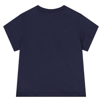 Younger Navy Blue Teddy Bear Logo T-Shirt