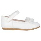 Younger Girls White Patent Shoes, 1, hi-res