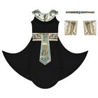 Girls Black & Gold Egyptian Pharoah Costume, 1, hi-res