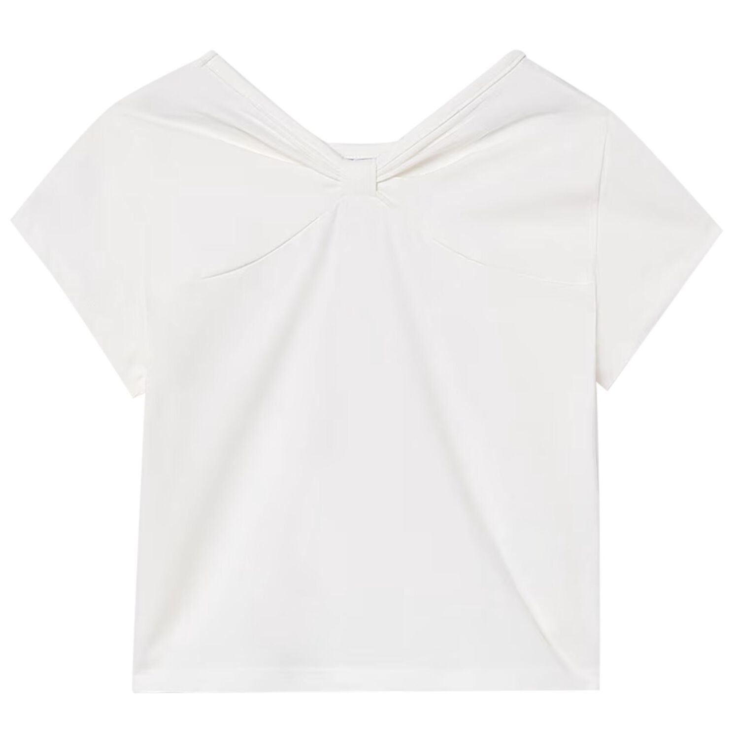Girls White Embellished T-Shirt, 1, hi-res