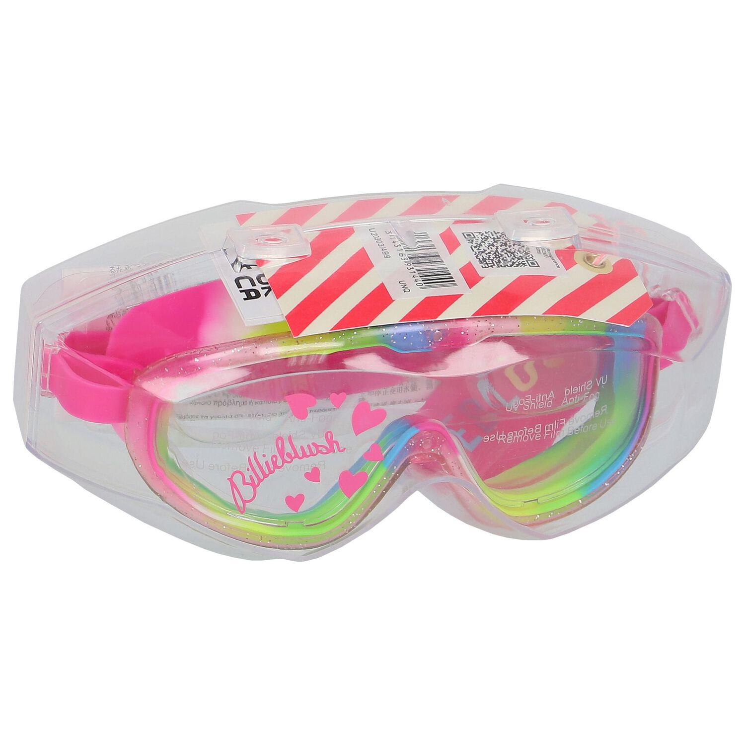 Girls Multi-Coloured Logo Goggles, 1, hi-res
