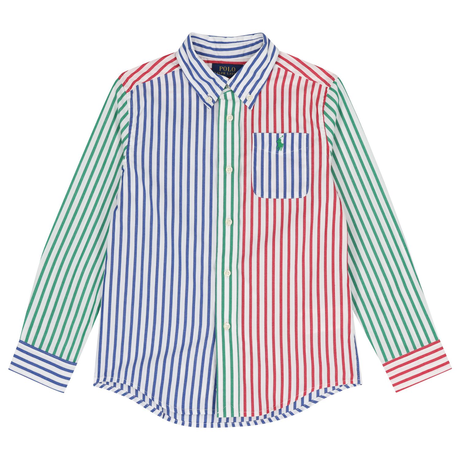Boys Multi-Coloured Logo Shirt, 1, hi-res