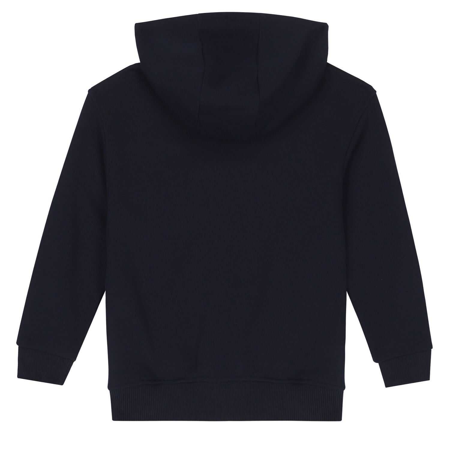 Boys Navy Logo Hooded Top, 1, hi-res
