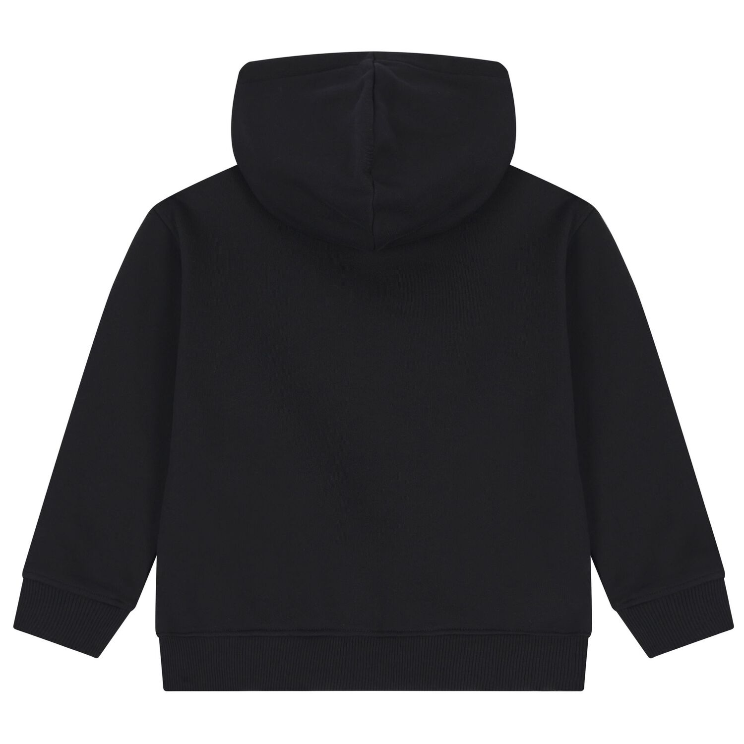 Boys Black Teddy Bear Logo Hooded Top, 1, hi-res