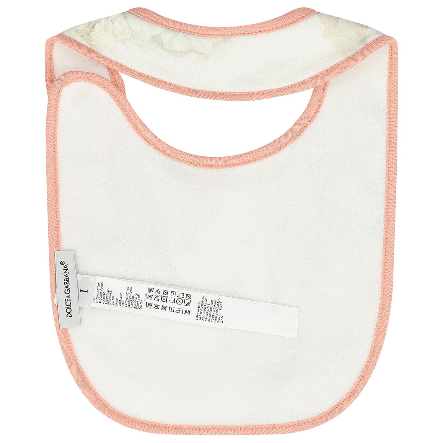 Baby Girls Ivory & Pink Floral Logo Babygrow Gift Set, 1, hi-res