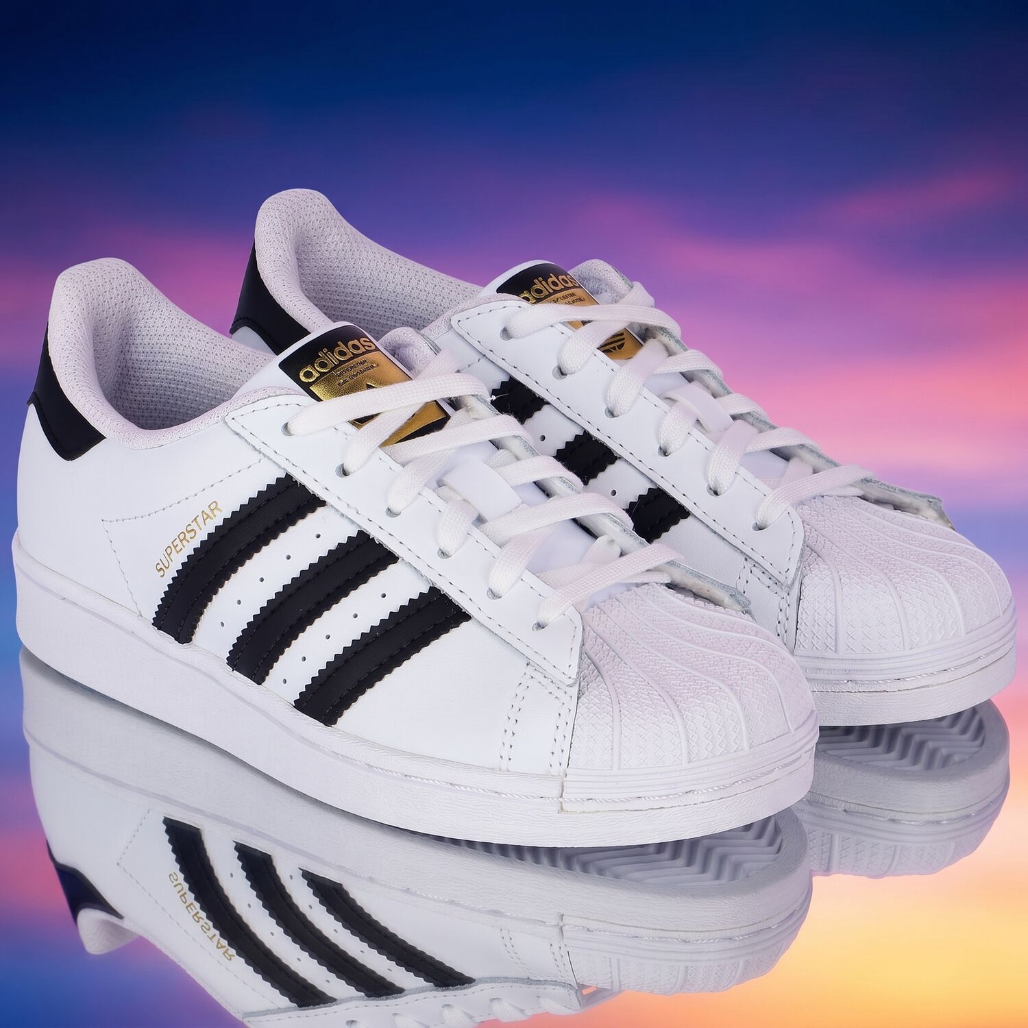 White Superstar Trainers, 2, hi-res