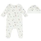 Baby Boys White Logo Babygrow Set, 1, hi-res