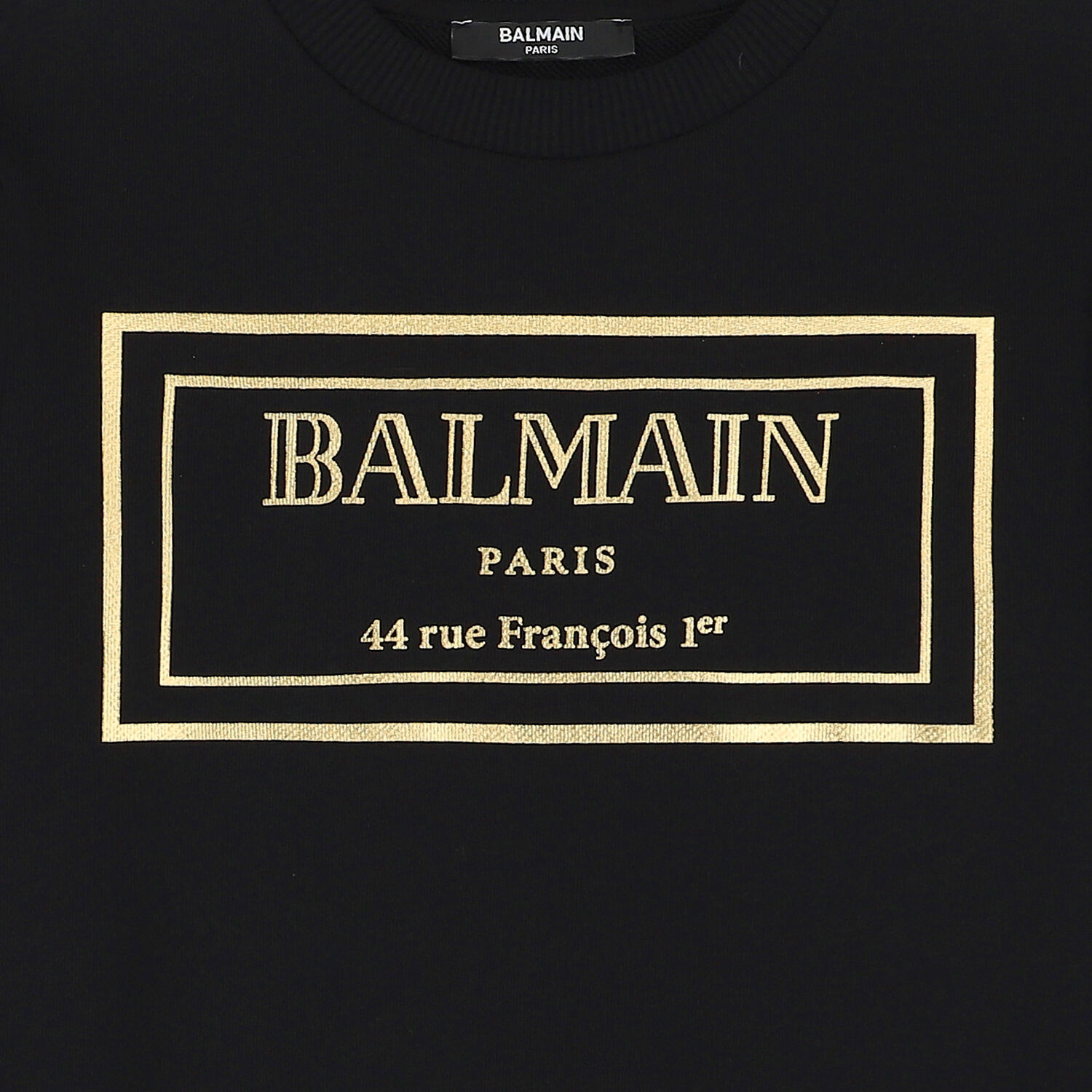 Black & Gold Logo Sweatshirt, 1, hi-res