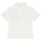 Boys Ivory Logo Polo Shirt, 1, hi-res