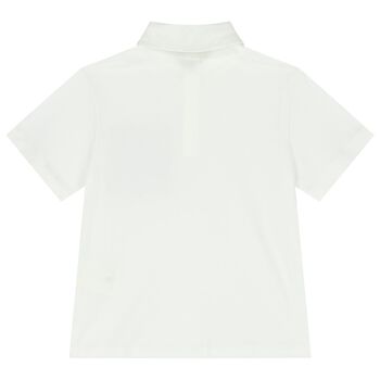 Boys Ivory Logo Polo Shirt