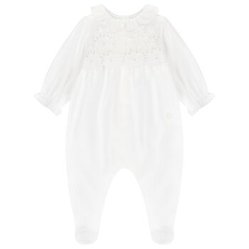 Baby Girls White Babygrow