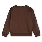Boys Brown Logo Sweatshirt, 1, hi-res