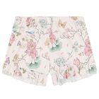 Girls Pink Floral Pyjamas, 1, hi-res