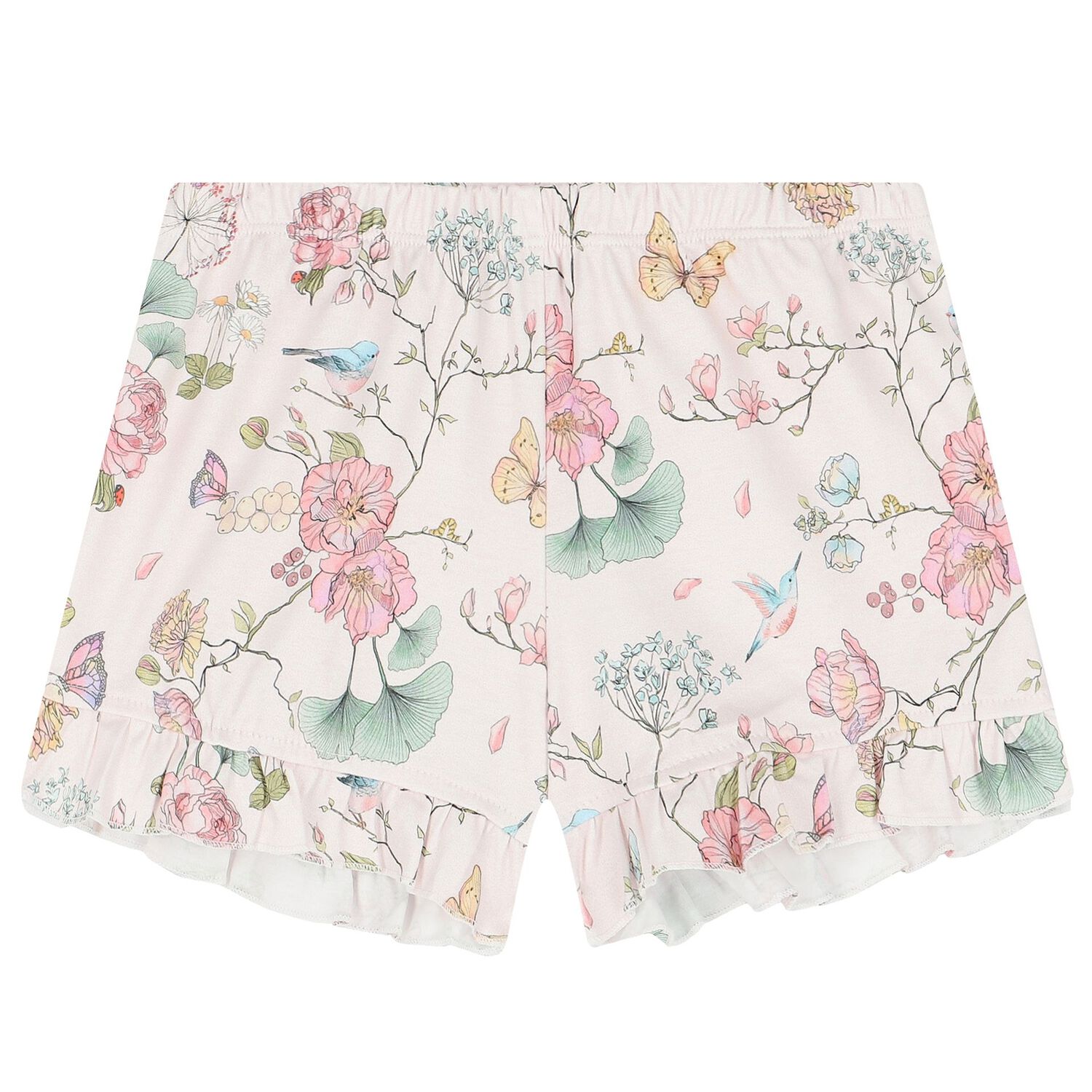 Girls Pink Floral Pyjamas, 1, hi-res image number null