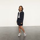 Girls Silver Logo Trainers, 1, hi-res