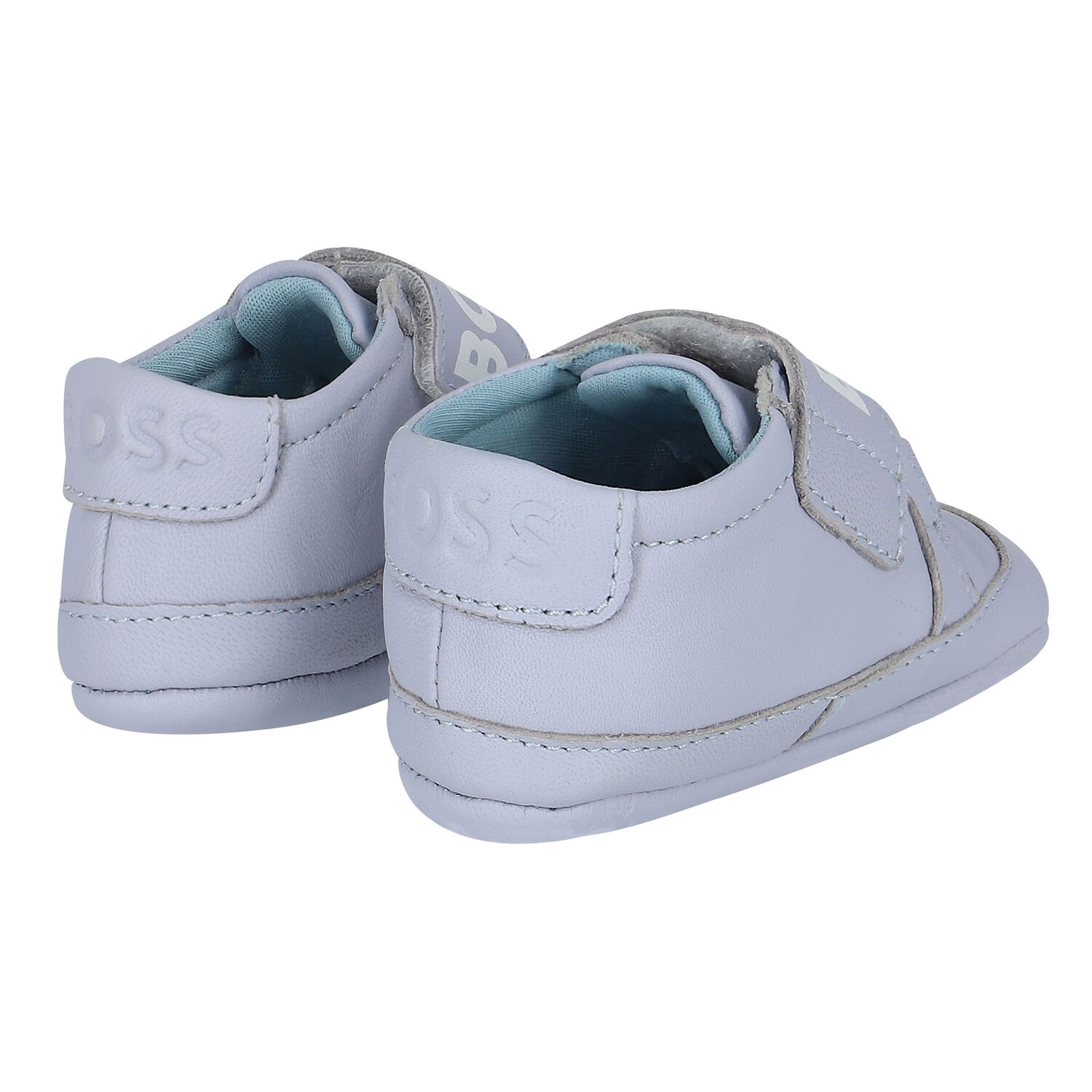 Baby Boys Blue Logo Pre Walker Shoes, 1, hi-res image number null