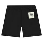 Boys Black Logo Shorts, 1, hi-res