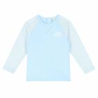 Boys Blue Logo Long Sleeve Top, 1, hi-res