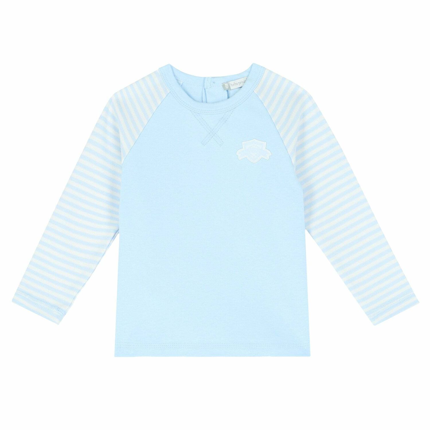 Boys Blue Logo Long Sleeve Top, 1, hi-res image number null