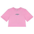 Girls Pink Logo T-Shirt, 1, hi-res