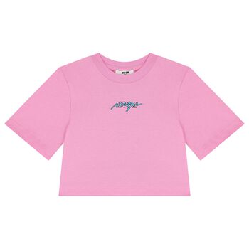 Girls Pink Logo T-Shirt