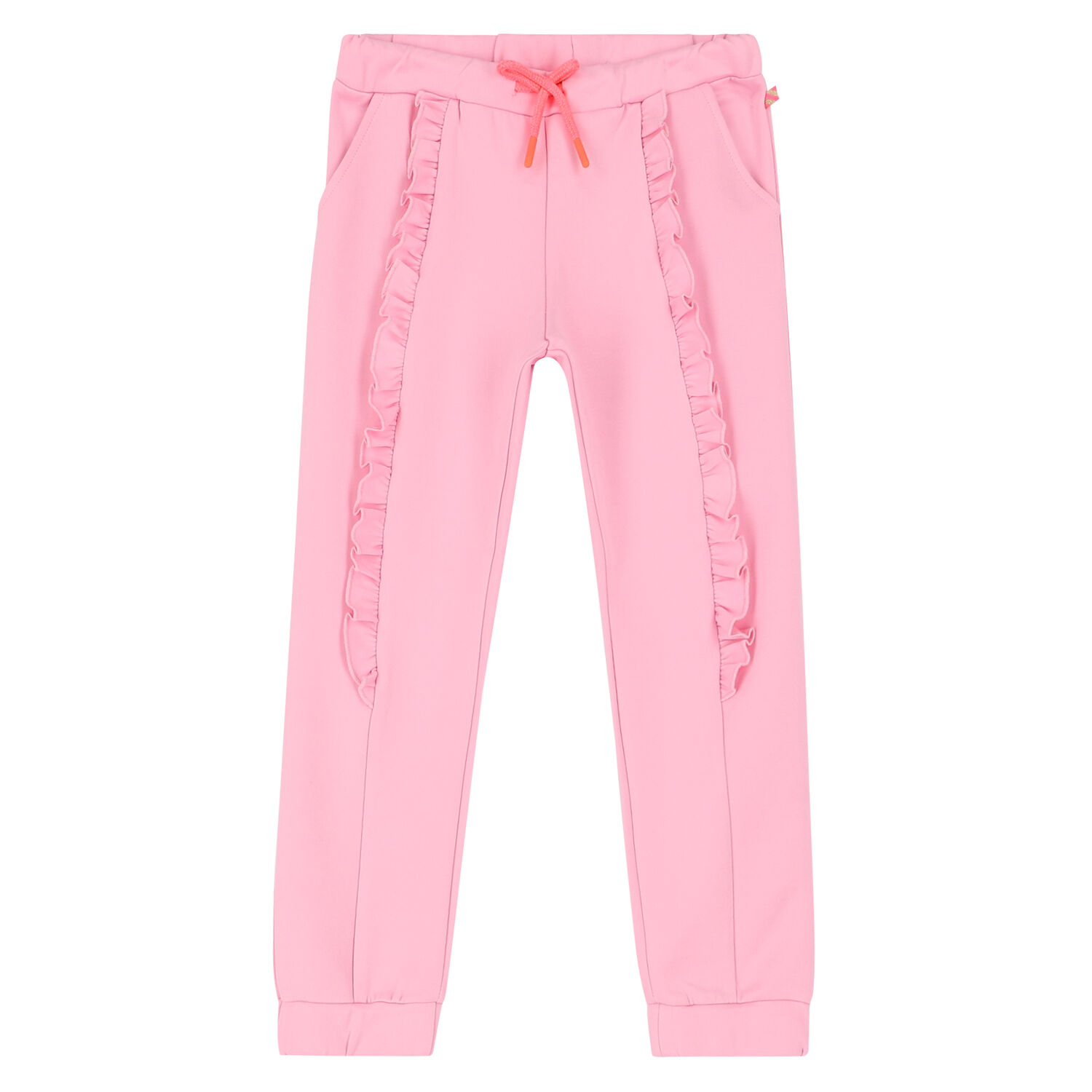 Girls Pink Ruffled Joggers, 1, hi-res image number null