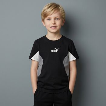 Boys Black logo T-Shirt
