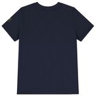 Boys Navy Blue Logo T-Shirt, 2, hi-res
