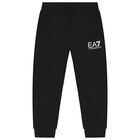 Boys Black Logo Joggers, 1, hi-res