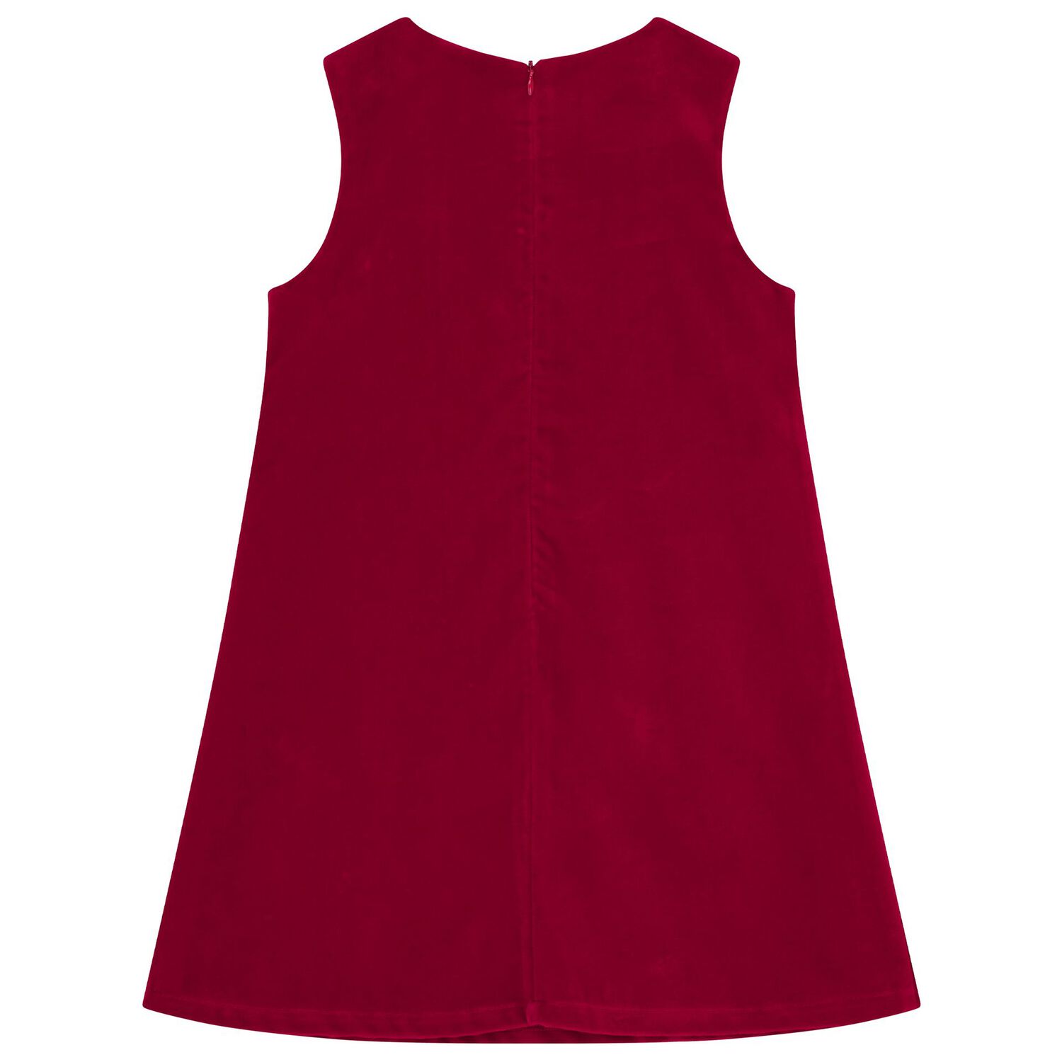 Girls Red Velvet Bow Dress, 1, hi-res image number null
