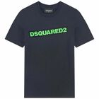 Boys Black & Green Logo T-Shirt, 1, hi-res