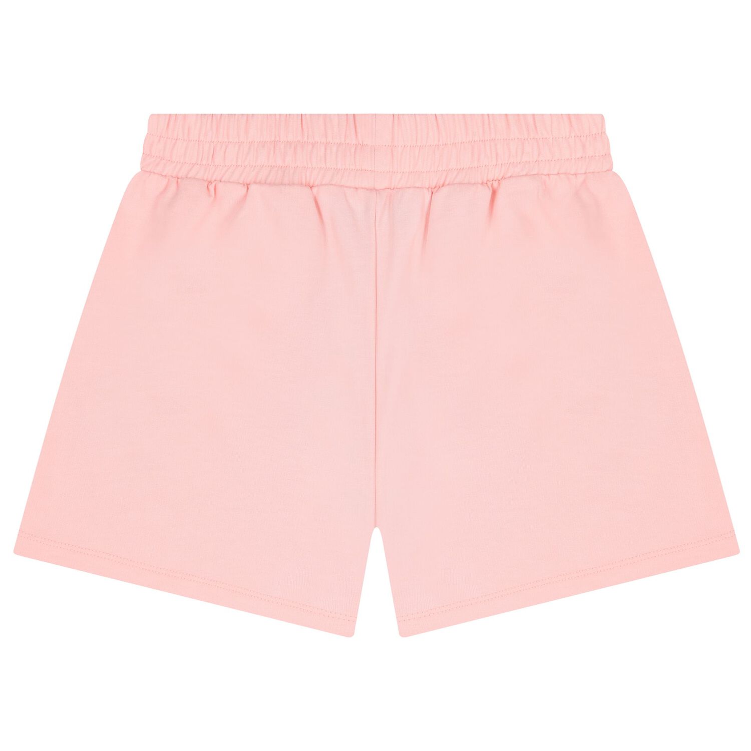 Girls Pink Teddy Bear Logo Shorts, 2, hi-res
