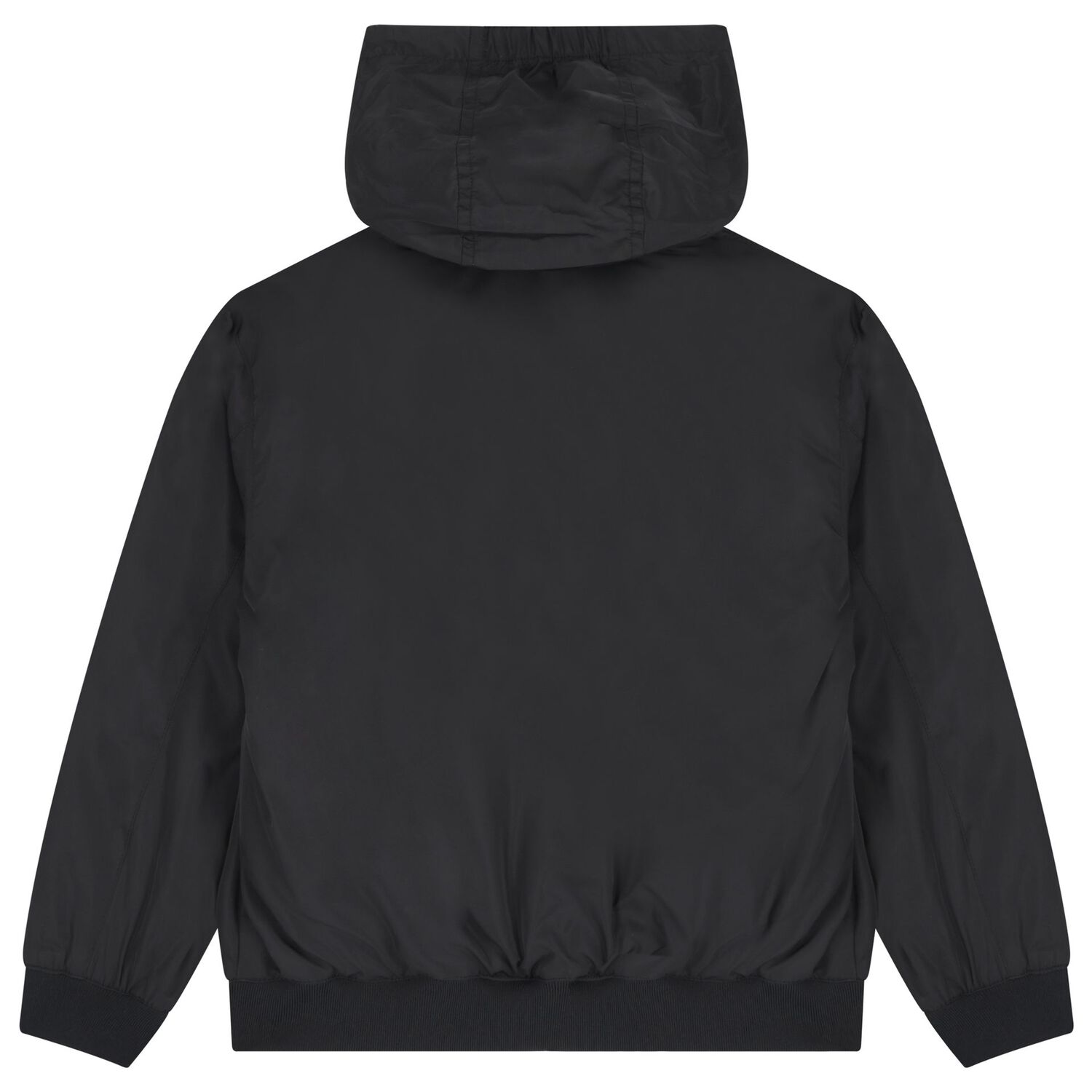 Boys Black Logo Padded Jacket, 1, hi-res
