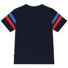 Younger Boys Navy Blue Sports Car T-Shirt, 2, hi-res