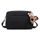 Black Logo Red Panda Baby Changing Bag, 1, hi-res
