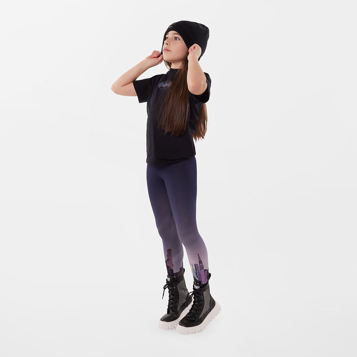 Black Batman Logo T-Shirt, 1, hi-res