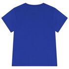 Boys Blue Elephant Logo T-Shirt, 2, hi-res