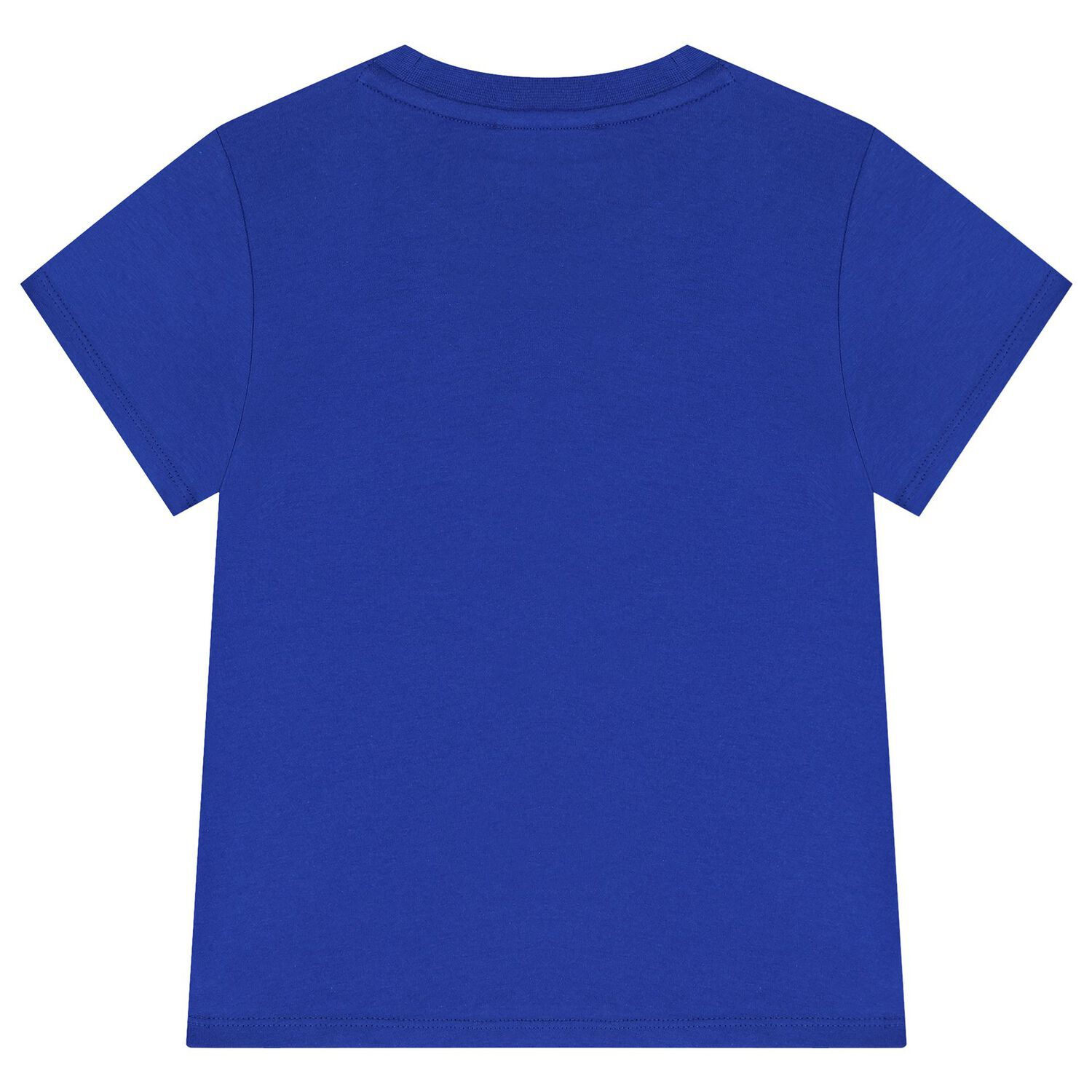 Boys Blue Elephant Logo T-Shirt, 2, hi-res