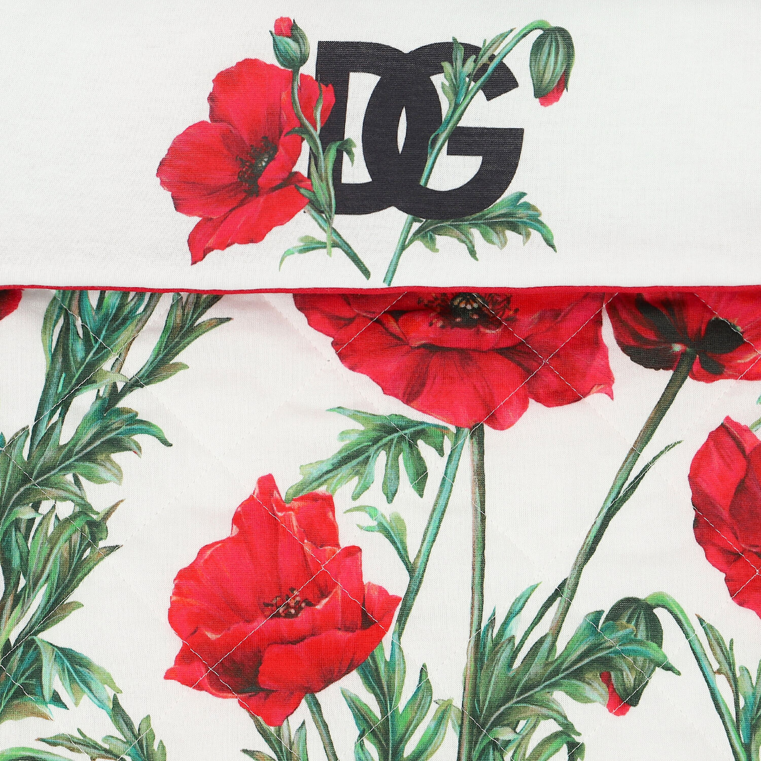 Baby Girls White & Red Poppy Nest, 1, hi-res