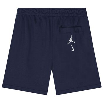 Boys Navy Blue Logo Jordan Shorts
