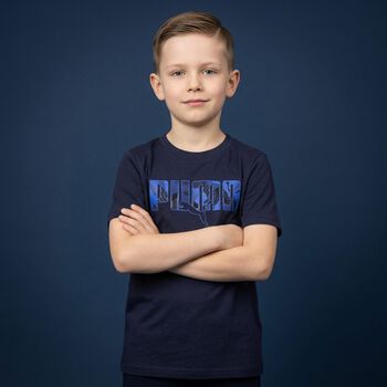 Boys Navy Blue Logo T-Shirt