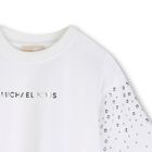 Girls White Logo T-Shirt, 1, hi-res
