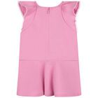 Younger Girls Pink Logo Dress, 1, hi-res