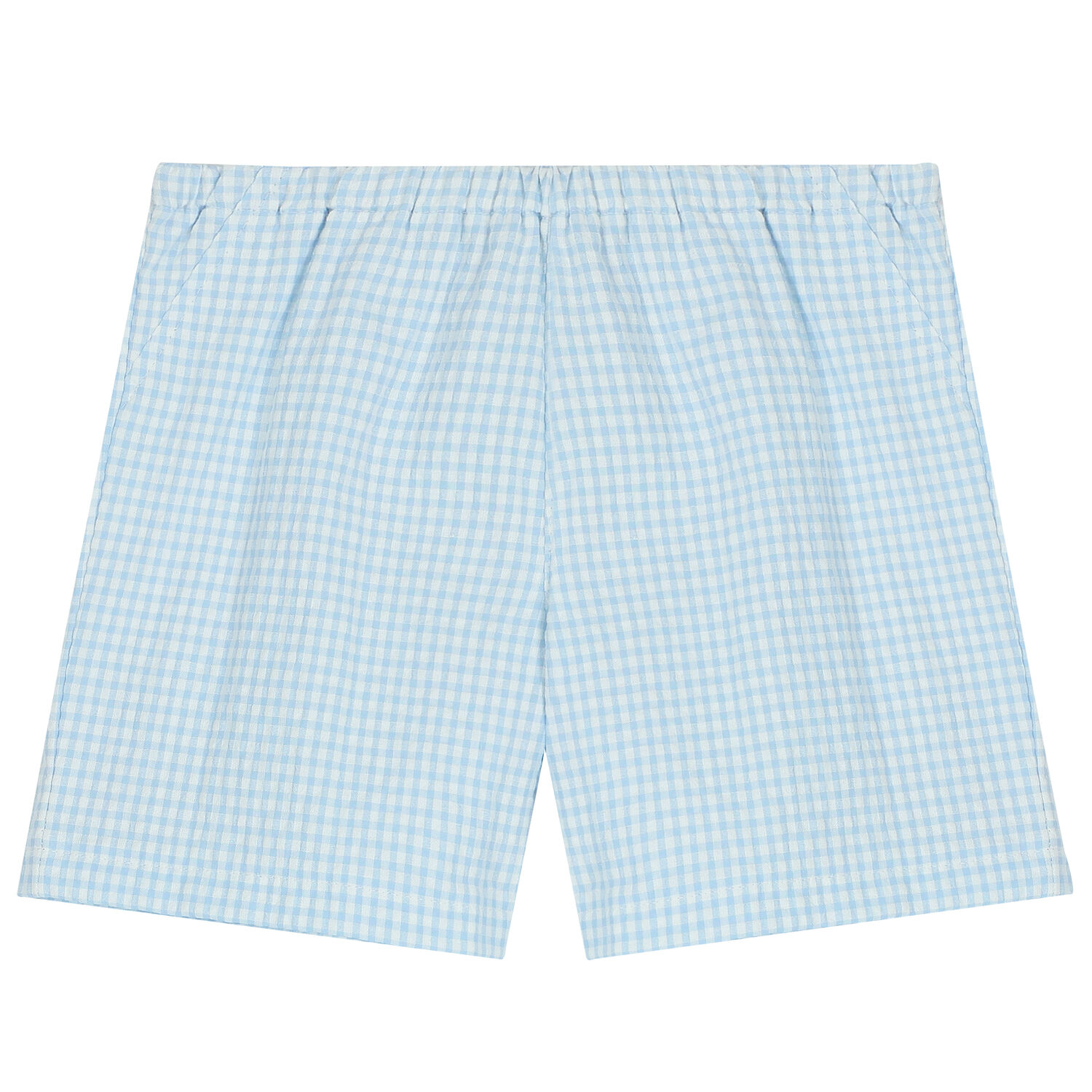 Younger Boys Blue & White Shorts Set, 1, hi-res