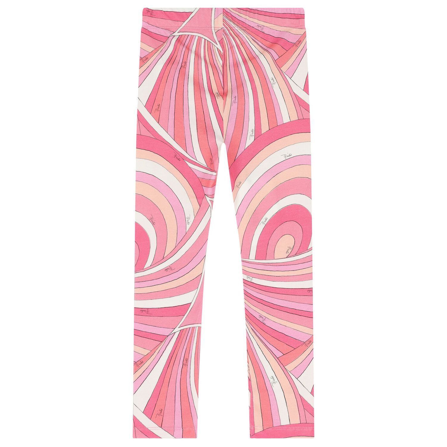 Girls Pink & Ivory Iride Leggings, 2, hi-res