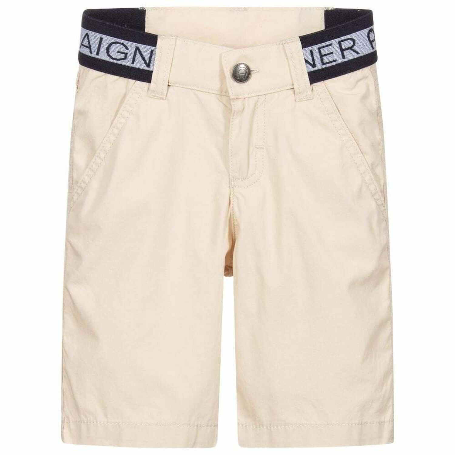 Boys Beige Logo Shorts , 2, hi-res image number null