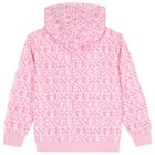 Girls Pink Logo Hooded Top, 1, hi-res