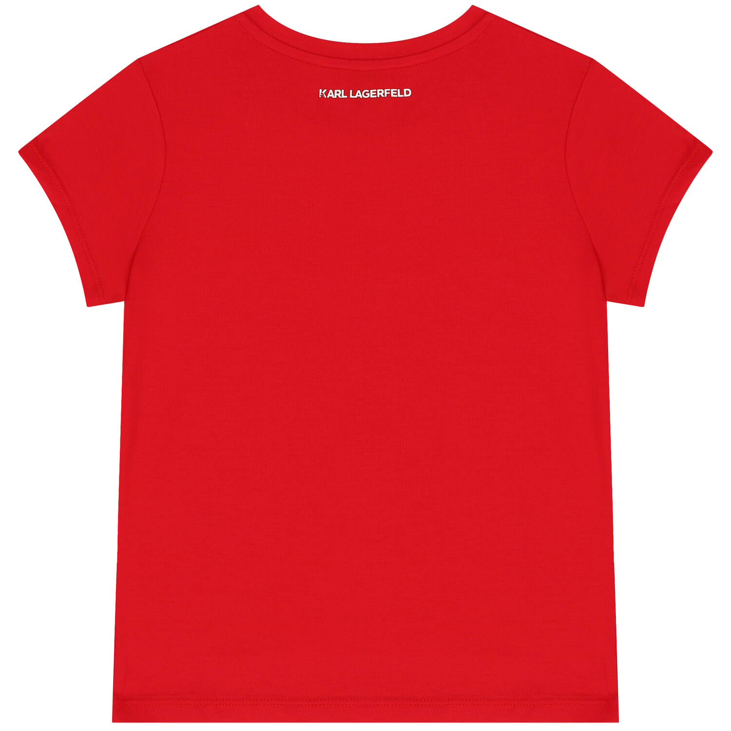 Girls Red Logo T-Shirt, 3, hi-res