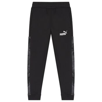Boys Black Logo Joggers