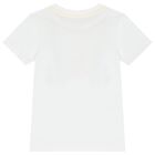 Boys White Logo T-Shirt, 1, hi-res